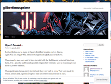 Tablet Screenshot of gilbertimusprime.wordpress.com