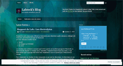 Desktop Screenshot of labreck.wordpress.com