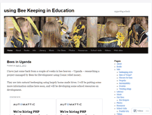 Tablet Screenshot of beesinschool.wordpress.com