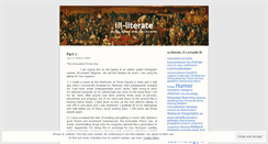 Desktop Screenshot of illliterate.wordpress.com