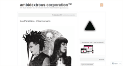 Desktop Screenshot of ambidextrouscorporation.wordpress.com