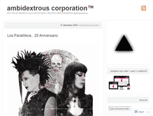 Tablet Screenshot of ambidextrouscorporation.wordpress.com