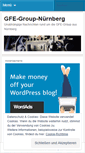 Mobile Screenshot of gfegroupnuernberg.wordpress.com