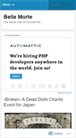 Mobile Screenshot of bellemortephoto.wordpress.com