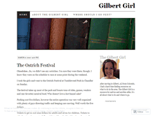Tablet Screenshot of gilbertgirl.wordpress.com