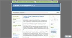 Desktop Screenshot of comunicatistampagratuiti.wordpress.com