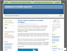 Tablet Screenshot of comunicatistampagratuiti.wordpress.com