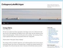 Tablet Screenshot of cottageonlakemichigan.wordpress.com