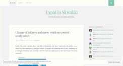 Desktop Screenshot of expatinslovakia.wordpress.com