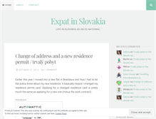 Tablet Screenshot of expatinslovakia.wordpress.com