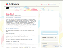 Tablet Screenshot of nickiscafa.wordpress.com