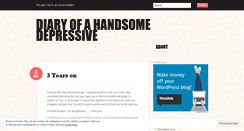 Desktop Screenshot of diaryofahandsomedepressive.wordpress.com