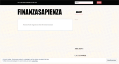 Desktop Screenshot of finanzasapienza.wordpress.com