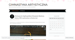 Desktop Screenshot of gimnastyka.wordpress.com