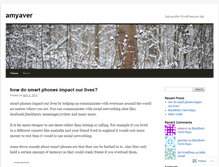 Tablet Screenshot of amyaver.wordpress.com
