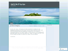 Tablet Screenshot of katchmeifyoukan.wordpress.com