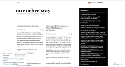 Desktop Screenshot of ourochreway.wordpress.com