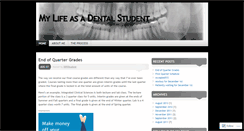 Desktop Screenshot of dentalstudentlife.wordpress.com