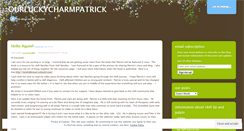 Desktop Screenshot of ourluckycharmpatrick.wordpress.com
