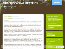Tablet Screenshot of ourluckycharmpatrick.wordpress.com