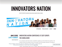 Tablet Screenshot of innovatorsnation.wordpress.com