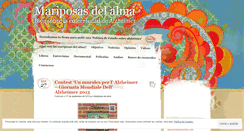 Desktop Screenshot of mariposasdelalmablog.wordpress.com