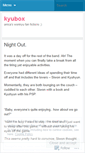Mobile Screenshot of kyubox.wordpress.com