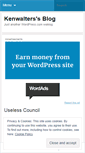 Mobile Screenshot of kenwalters.wordpress.com