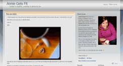Desktop Screenshot of anniegetsfit.wordpress.com