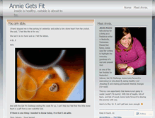 Tablet Screenshot of anniegetsfit.wordpress.com