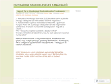 Tablet Screenshot of munkajogiszakoklevelestanacsado.wordpress.com