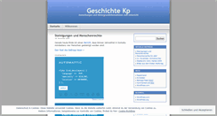 Desktop Screenshot of geschichtekp.wordpress.com