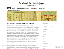 Tablet Screenshot of foodandfoodiesinjapan.wordpress.com