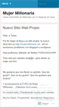 Mobile Screenshot of mujermillonaria.wordpress.com
