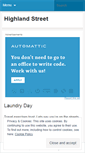 Mobile Screenshot of highlandstreet.wordpress.com