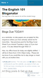 Mobile Screenshot of english101bloganator.wordpress.com