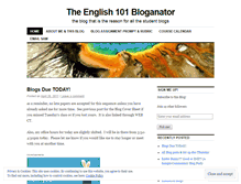Tablet Screenshot of english101bloganator.wordpress.com