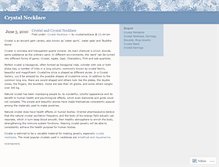Tablet Screenshot of crystalnecklace.wordpress.com