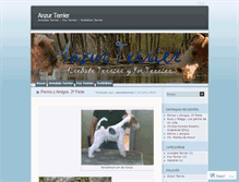 Tablet Screenshot of anzurterrier.wordpress.com