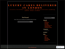 Tablet Screenshot of londoncakemaker.wordpress.com