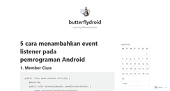 Desktop Screenshot of butterflydroid.wordpress.com