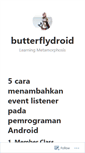 Mobile Screenshot of butterflydroid.wordpress.com