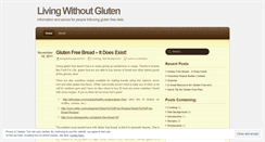 Desktop Screenshot of livingwithoutgluten123.wordpress.com