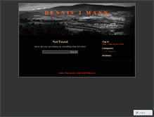 Tablet Screenshot of dennisthemann.wordpress.com