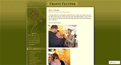 Desktop Screenshot of craftyclutter.wordpress.com