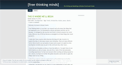 Desktop Screenshot of freethinkingminds.wordpress.com