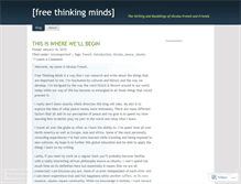 Tablet Screenshot of freethinkingminds.wordpress.com