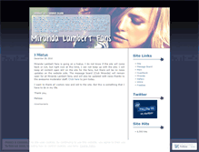 Tablet Screenshot of mirandalambertfans.wordpress.com