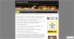 Desktop Screenshot of ordinariateportal.wordpress.com