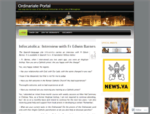 Tablet Screenshot of ordinariateportal.wordpress.com